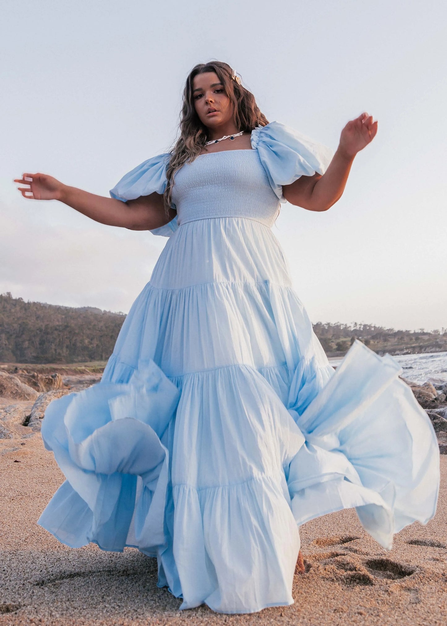 chic size inclusive model wearing JessaKae Luna Dress Dresses