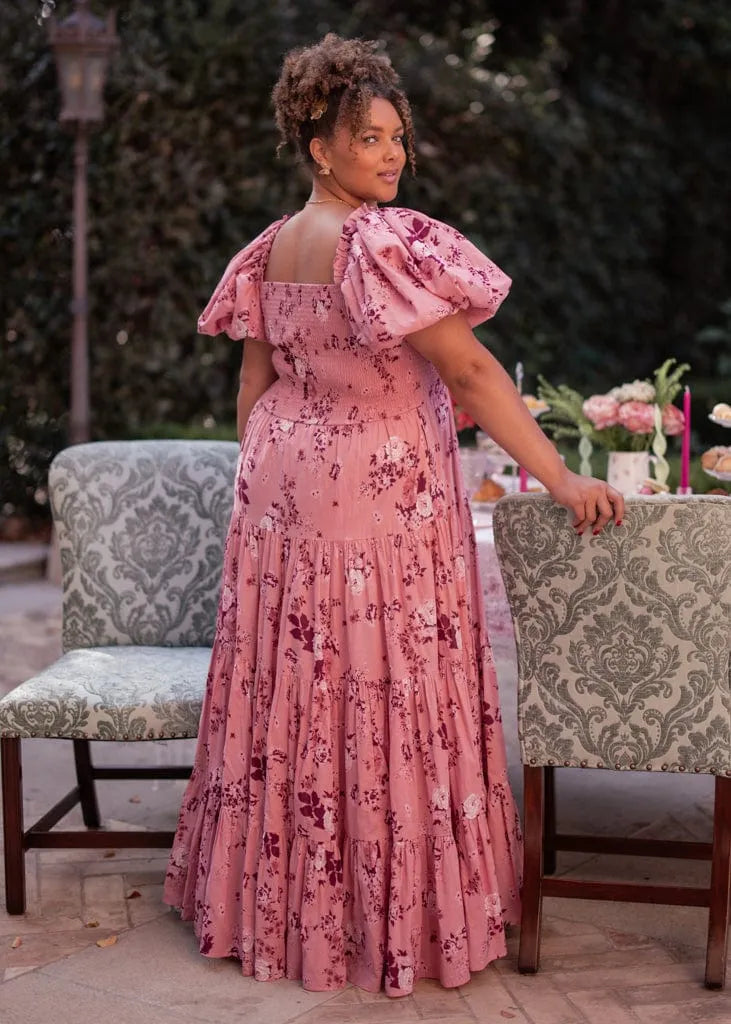 xs pink dress Lucia Ruffle Dress