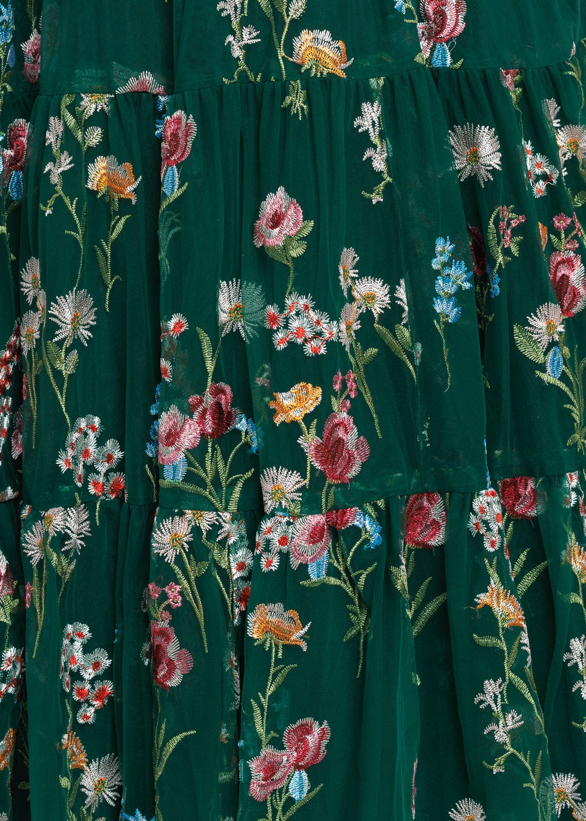 chic size inclusive model wearing JessaKae Margaret Floral Midi Dress Emerald Dresses