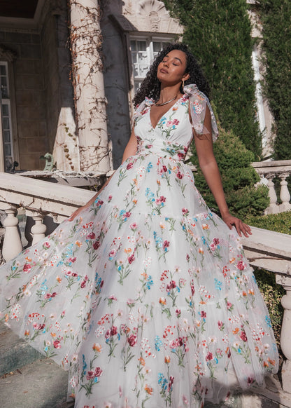 Margaret Maxi Dress Dresses - JessaKae - Margaret Maxi Dress - White Floral / XXS