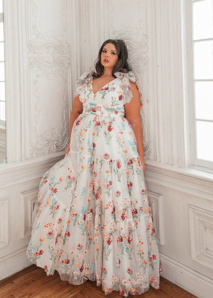 Margaret Maxi Dress Dresses - JessaKae - Margaret Maxi Dress - White Floral / XXS