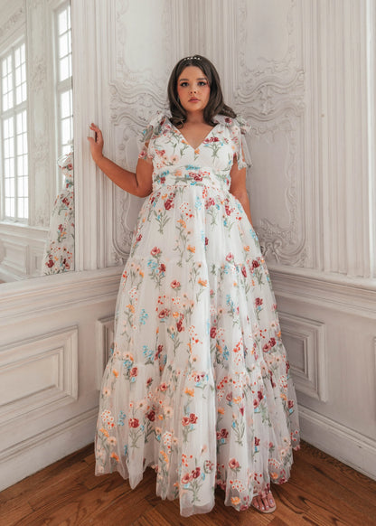 Margaret Maxi Dress Dresses - JessaKae - Margaret Maxi Dress - White Floral / XXS