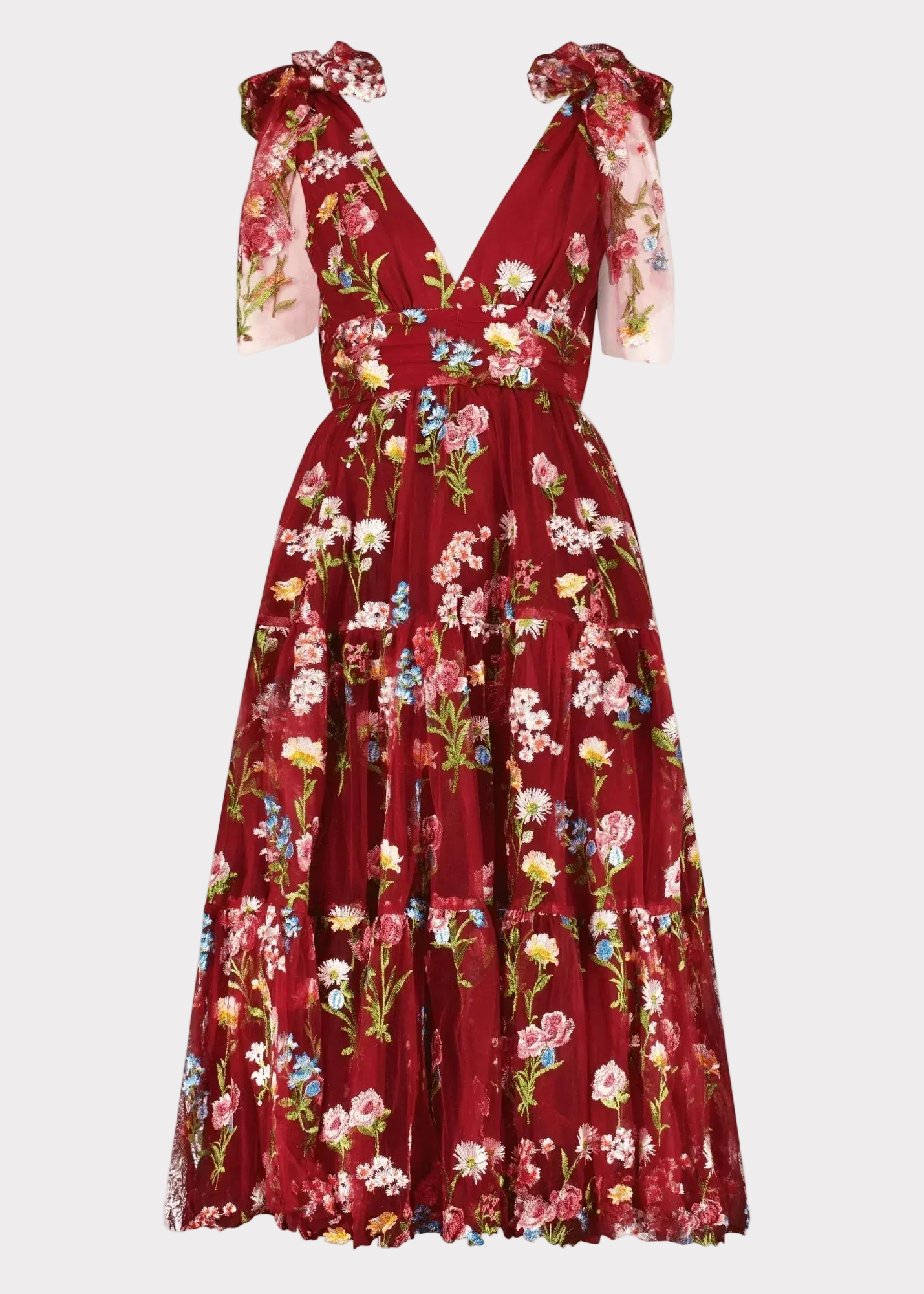 Margaret Floral Midi Dress Red | Occasion Dress in Sizes XXS6X | JessaKae Margaret Floral Midi Dress Red | Occasion Dress in Sizes XXS6X | JessaKae