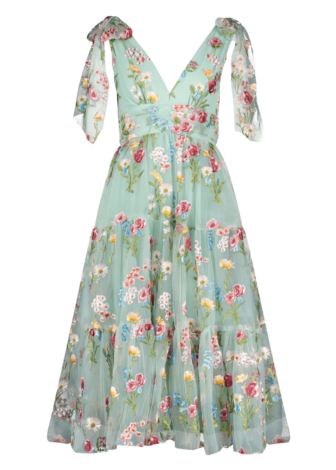 Margaret Midi Dress - Celadon Green