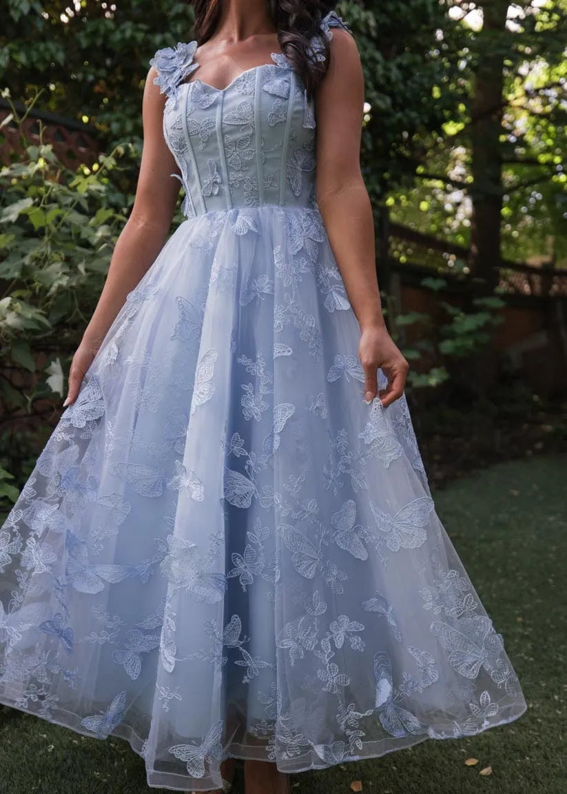 Mariposa Dress Dresses - JessaKae - Mariposa Dress - Flutter Blue / 00