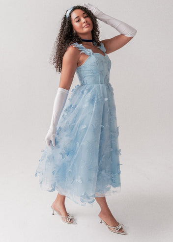 Mariposa Dress Dresses - JessaKae - Mariposa Dress - Flutter Blue / 00