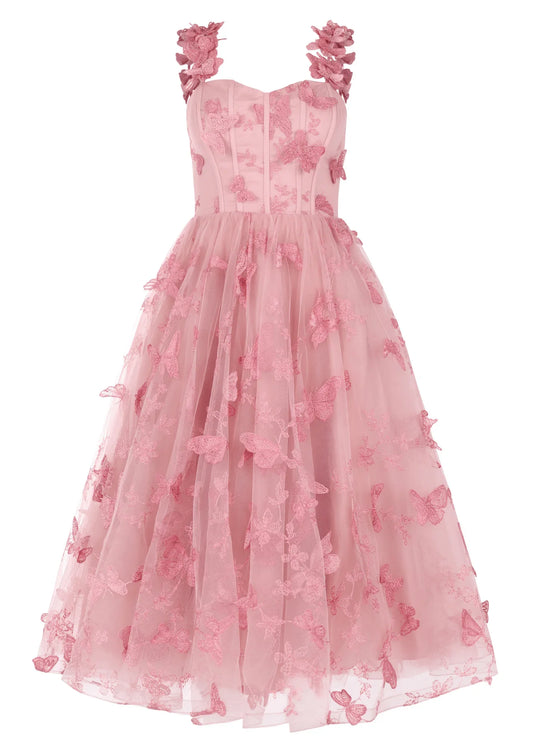 Mariposa Dress Dresses - JessaKae - Mariposa Dress - Flutter Pink / 00
