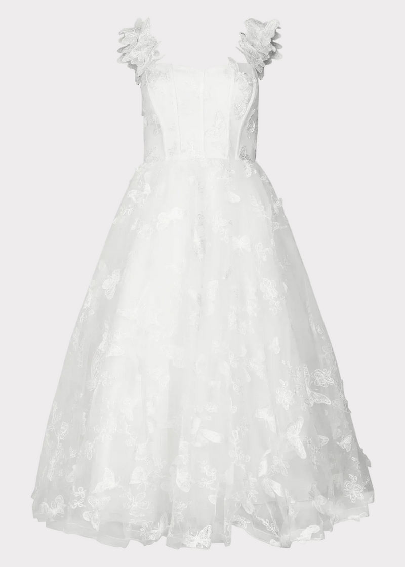 Mariposa Dress Dresses - JessaKae - Mariposa Dress - Flutter White / 00