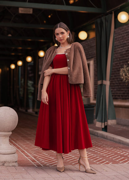 chic size inclusive model wearing JessaKae Mary Dress Dresses