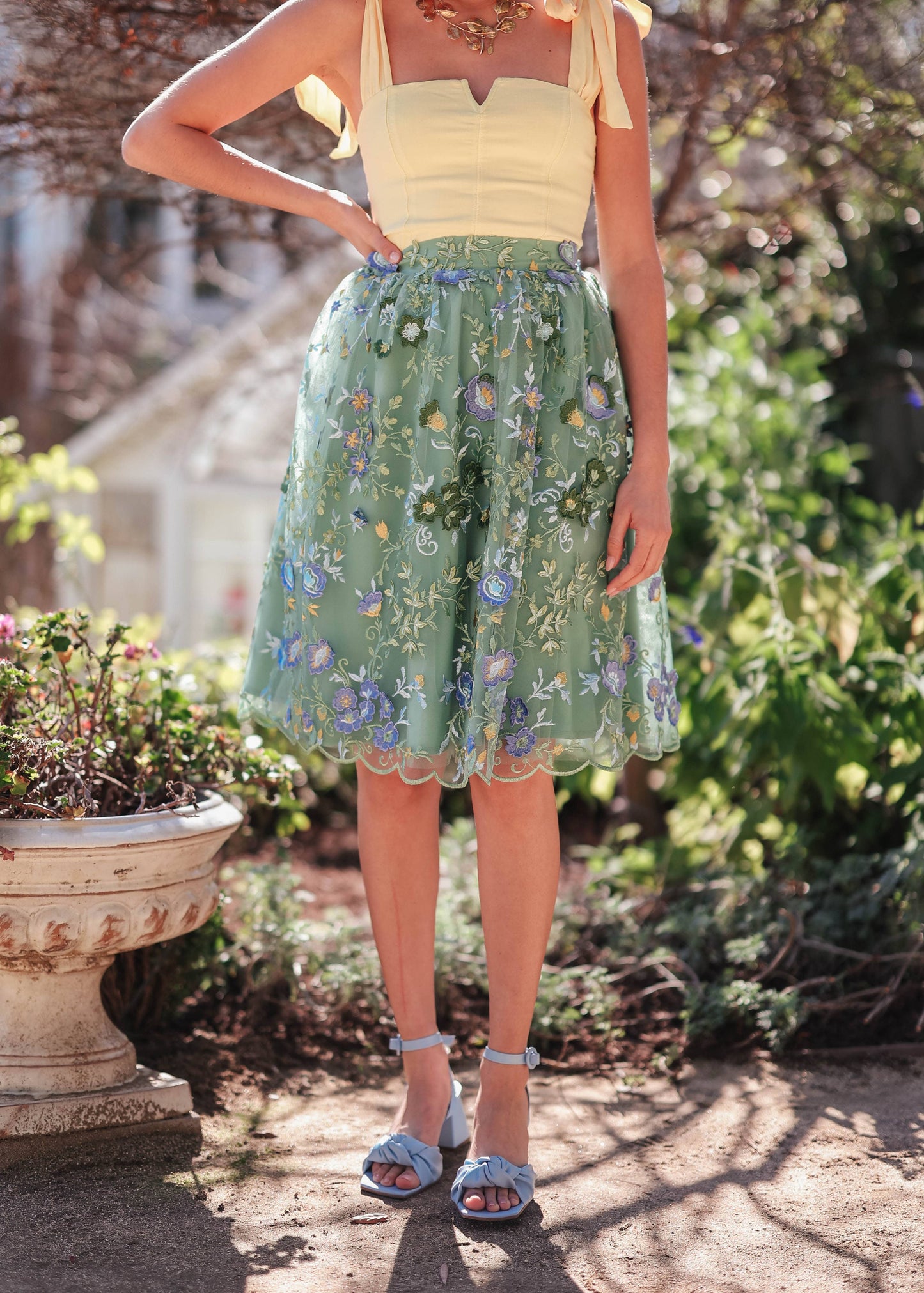 Meadow Skirt Skirts - JessaKae - Meadow Skirt_Green / XS