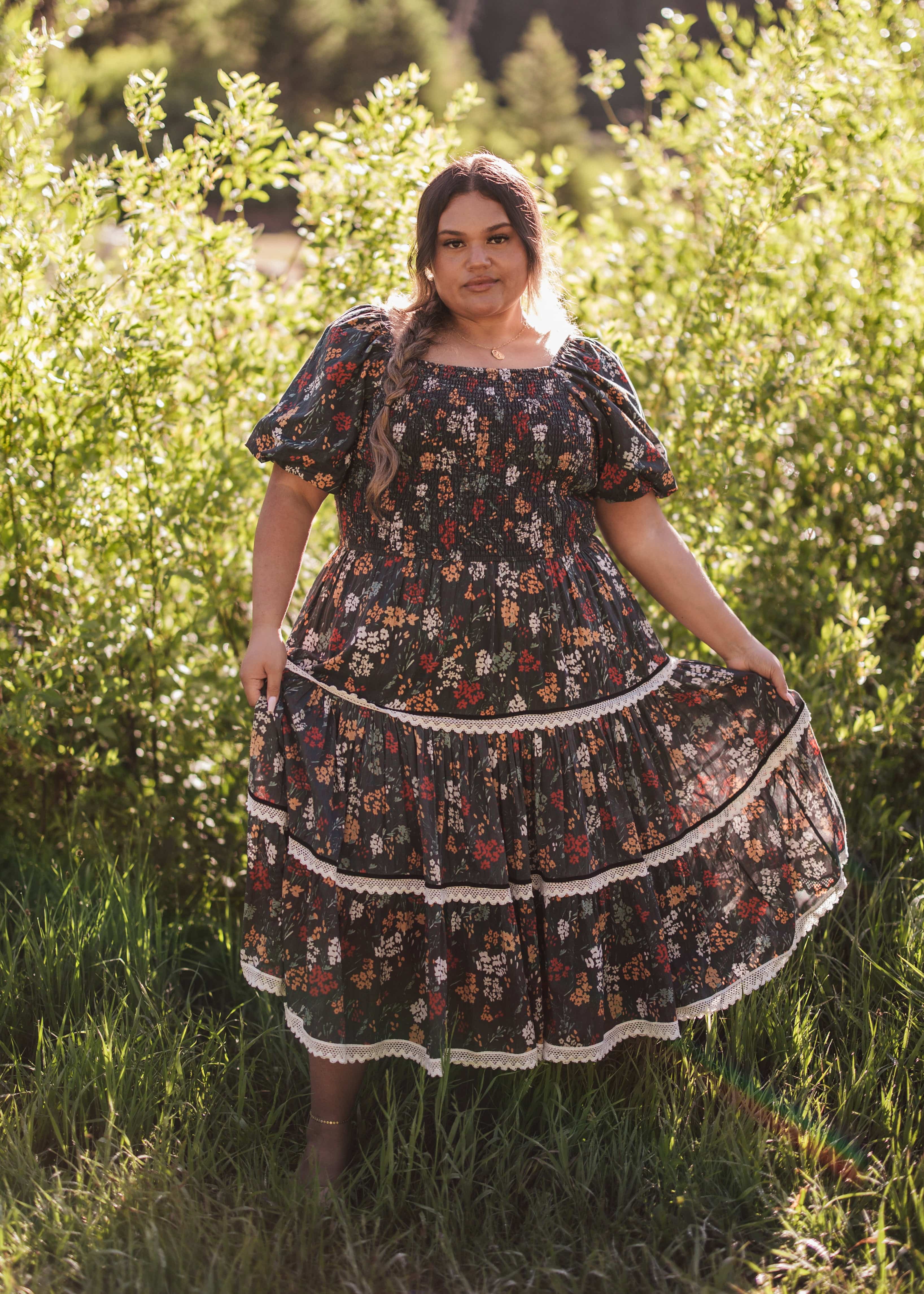 Midnight Garden Dress - Dusk Prairie