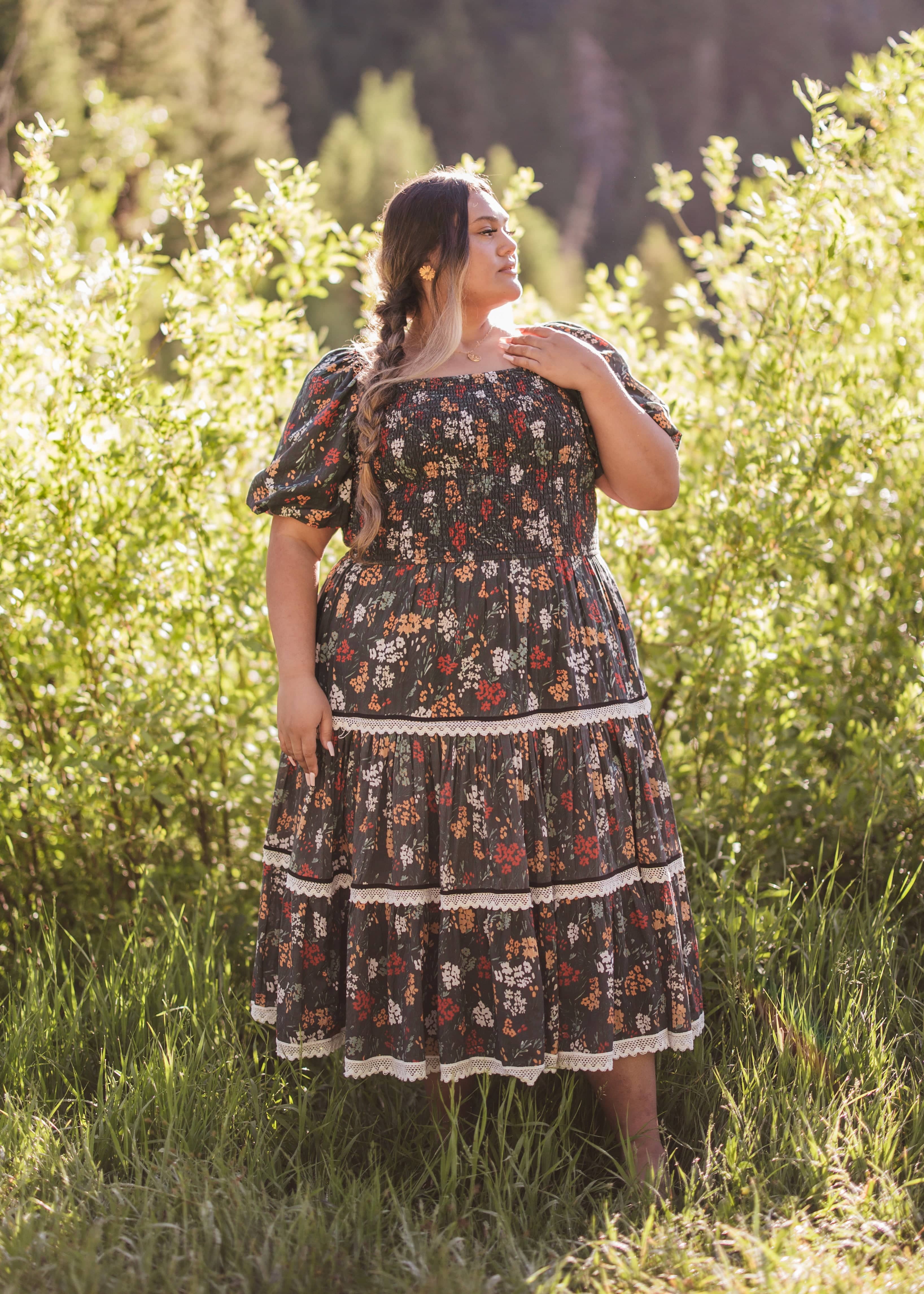 Midnight Garden Dress - Dusk Prairie