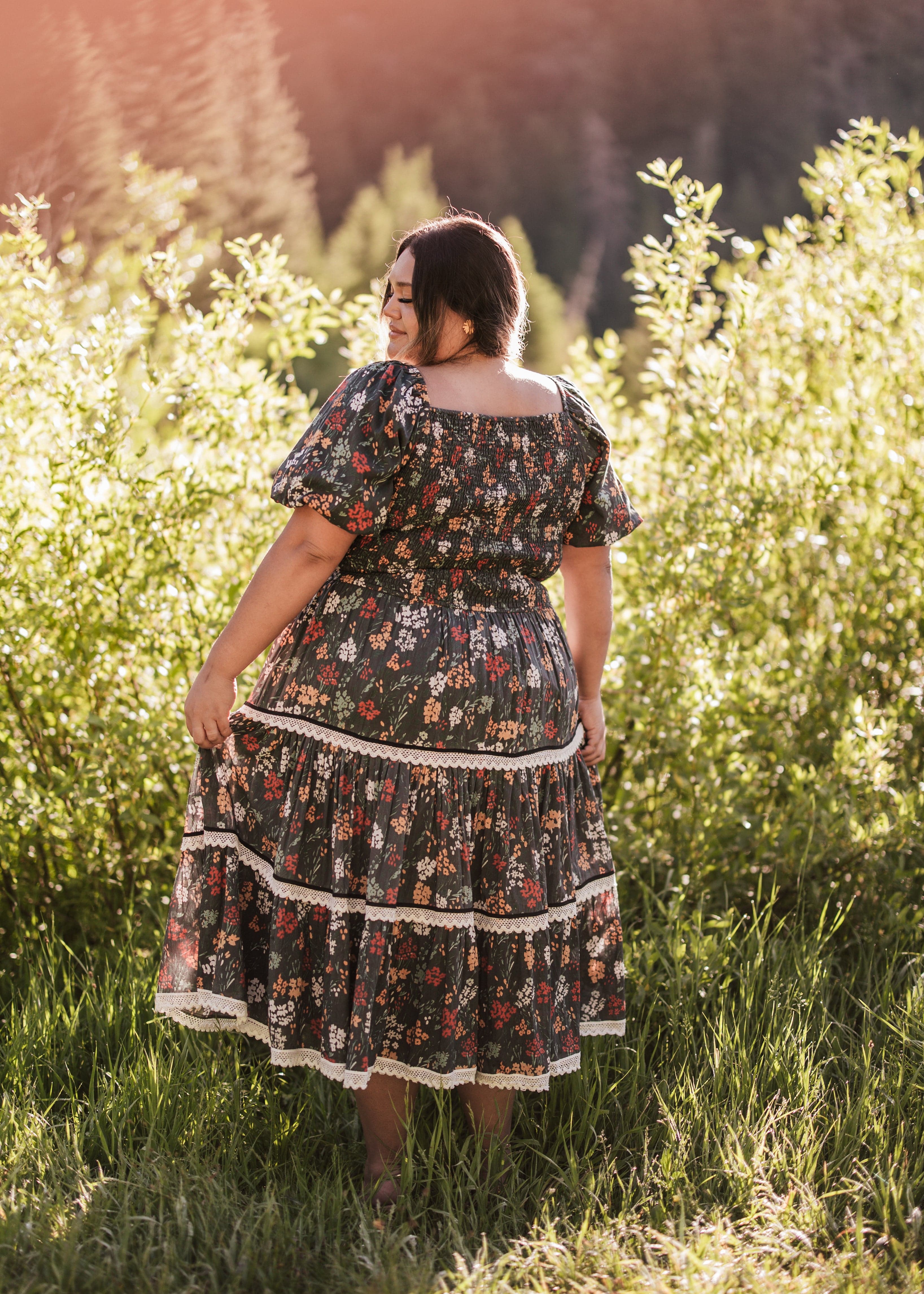 Midnight Garden Dress - Dusk Prairie