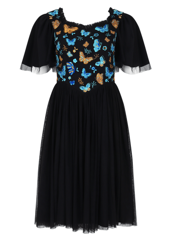 Midnight Monarch Dress Dresses - JessaKae - Midnight Monarch Dress_Dusk Prarie / XS