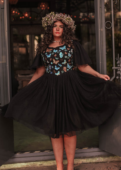 Midnight Monarch Dress Dresses - JessaKae - Midnight Monarch Dress_Dusk Prarie / XL