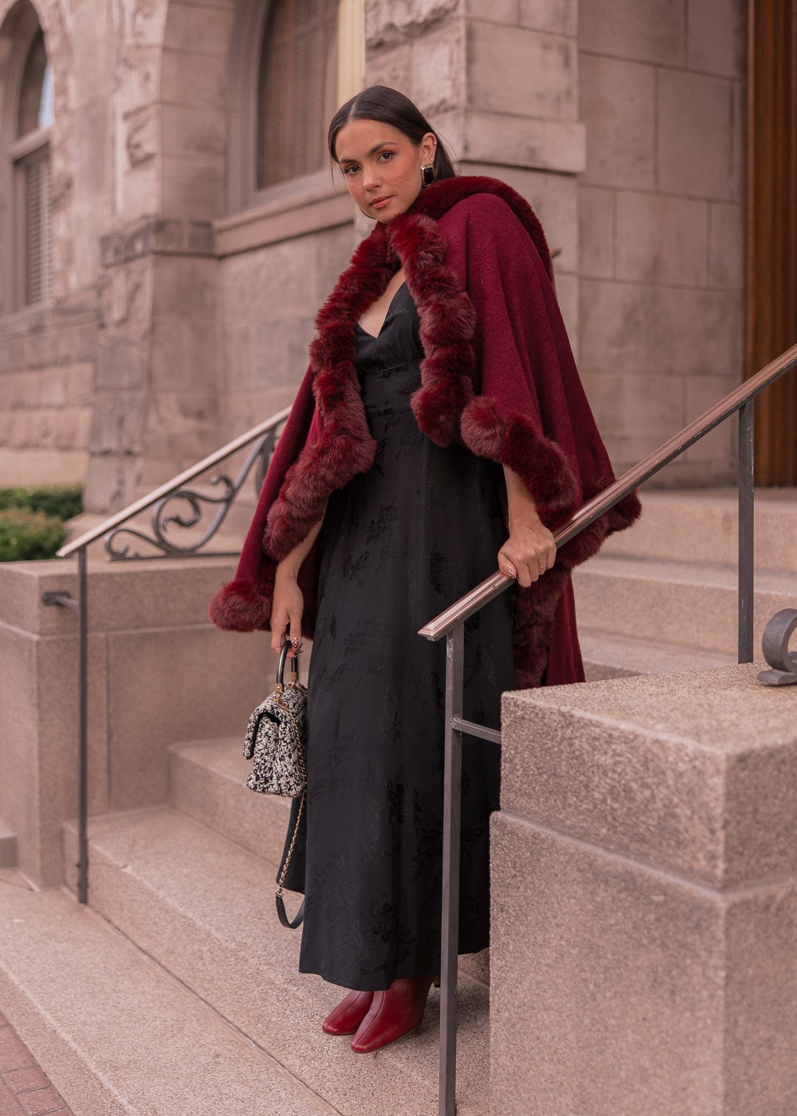 chic size inclusive model wearing JessaKae Mila Dress