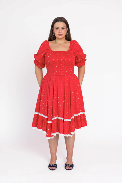 chic size inclusive model wearing JessaKae Minnie Dress Dresses