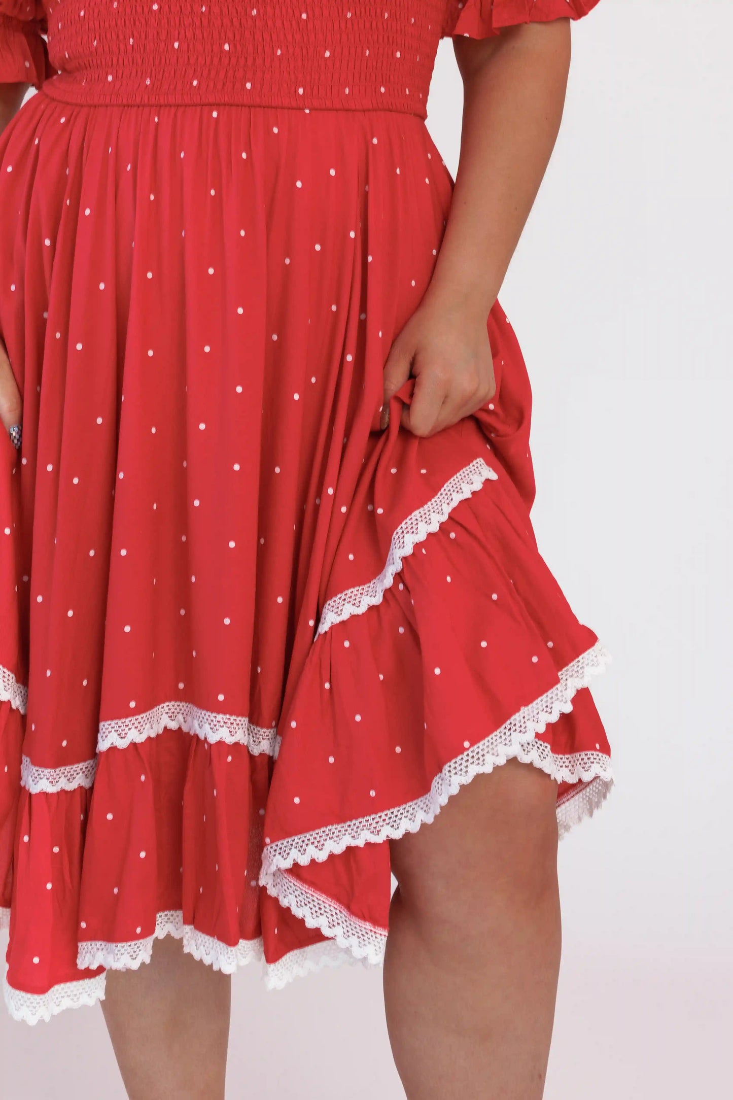 chic size inclusive model wearing JessaKae Minnie Dress Dresses