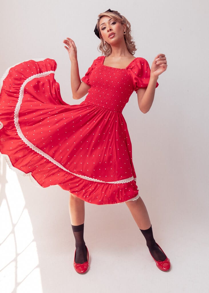 Minnie Dress Dresses - JessaKae - Minnie Dress_Minnie Red / XXS