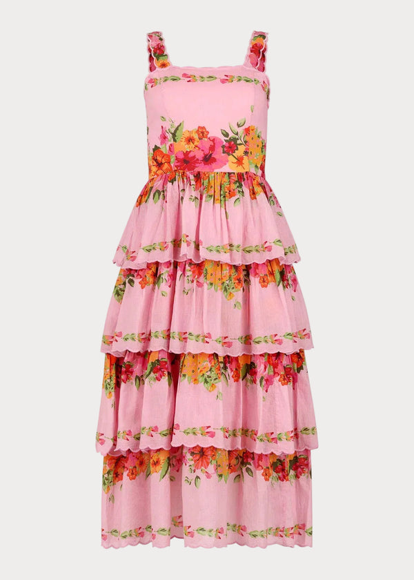 Mirabelle Dress - JessaKae - Mirabelle Dress - Flamingo Bloom / XXS