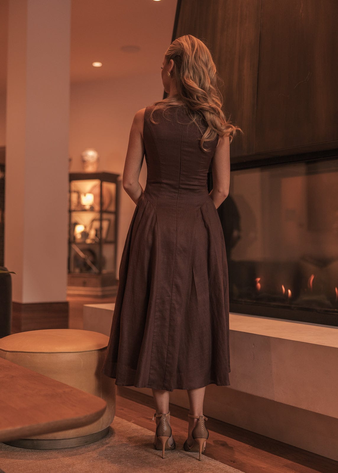 chic size inclusive model wearing JessaKae Miranda Dress