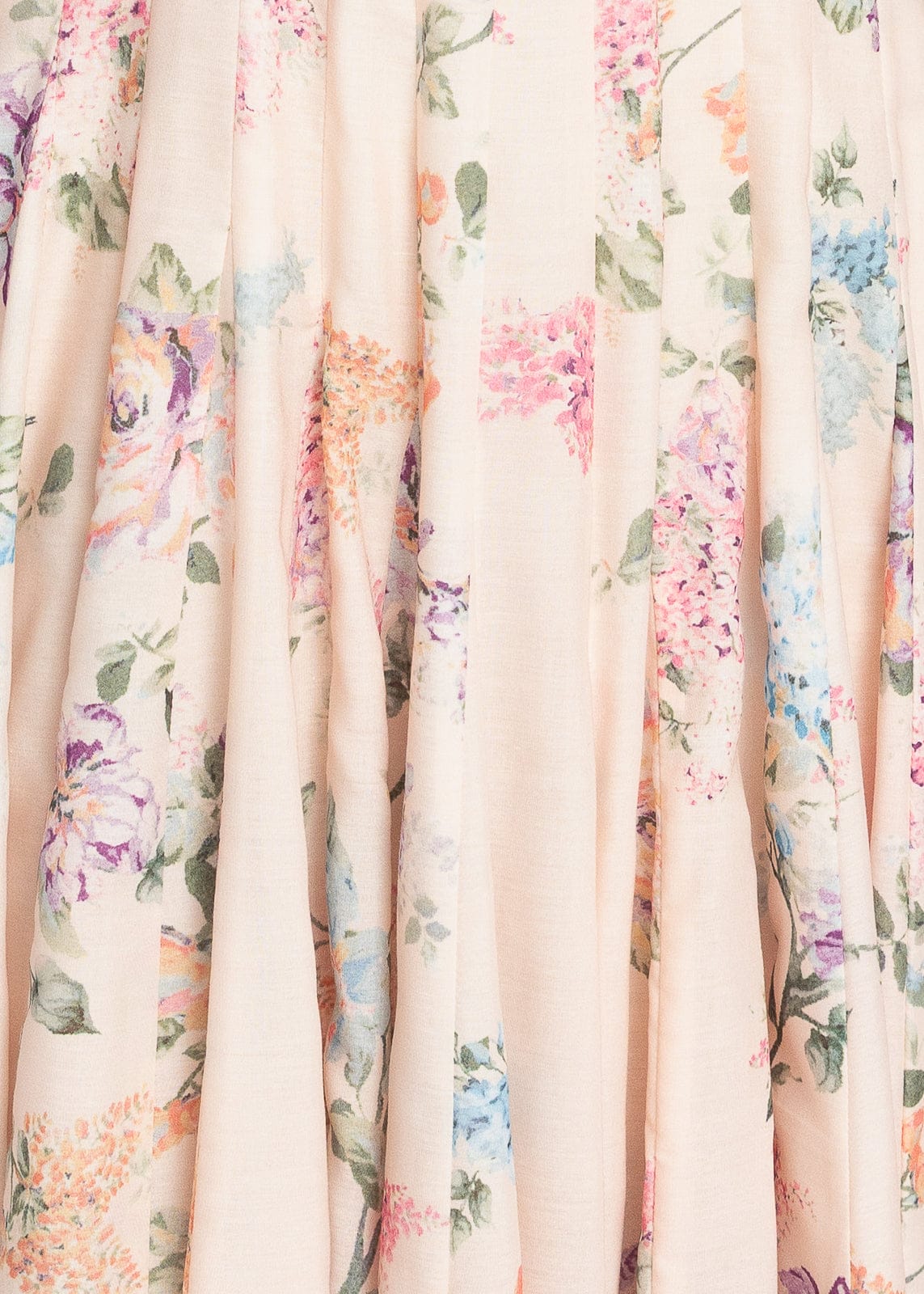 chic size inclusive model wearing JessaKae Monet Floral Seamed Maxi Dress