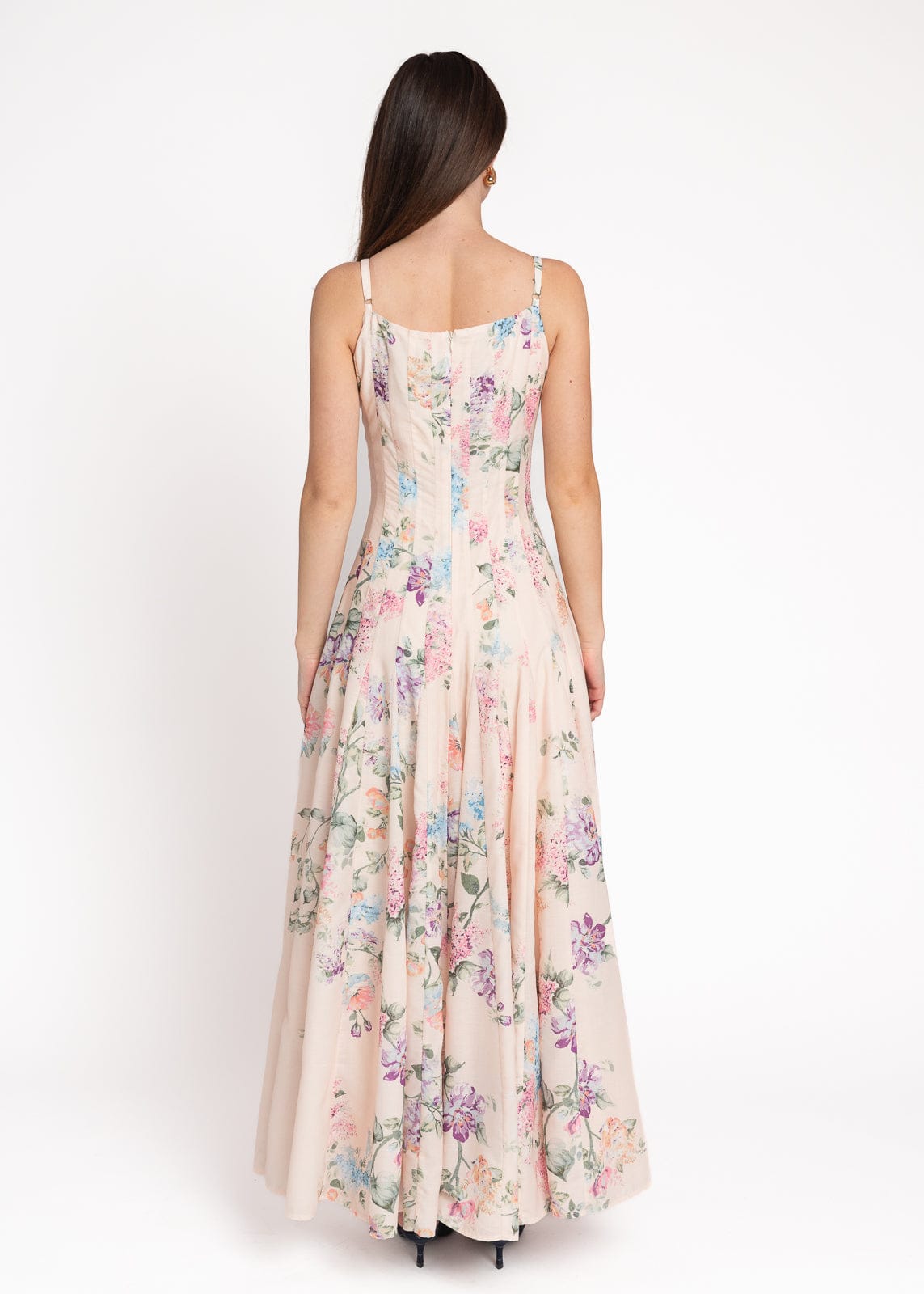 Monet Floral Seamed Maxi Dress | Occasion Dress in Sizes XXS–6X