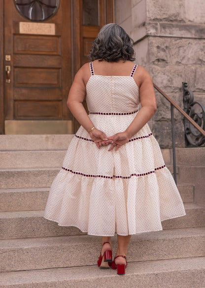 chic size inclusive model wearing JessaKae Monroe Dress