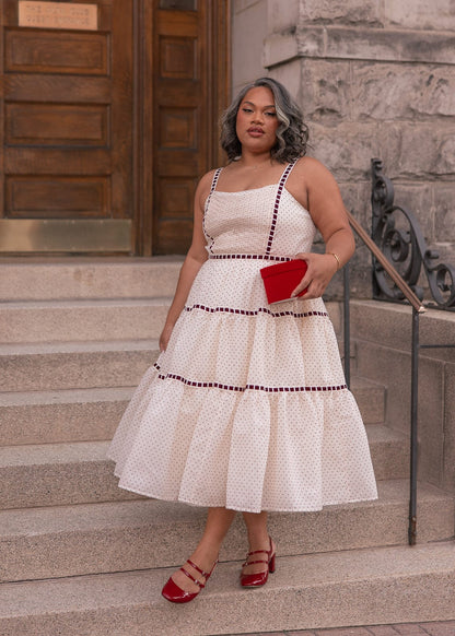 chic size inclusive model wearing JessaKae Monroe Dress