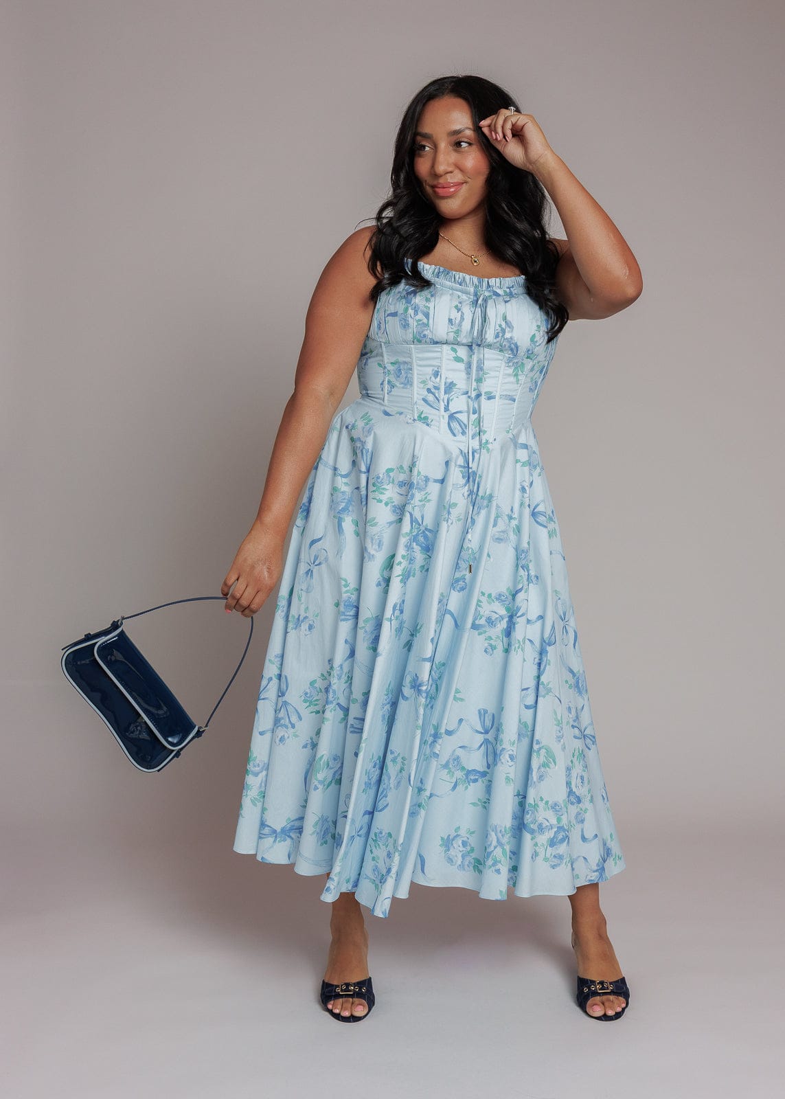 chic size inclusive model wearing JessaKae Nancy Dress Dresses