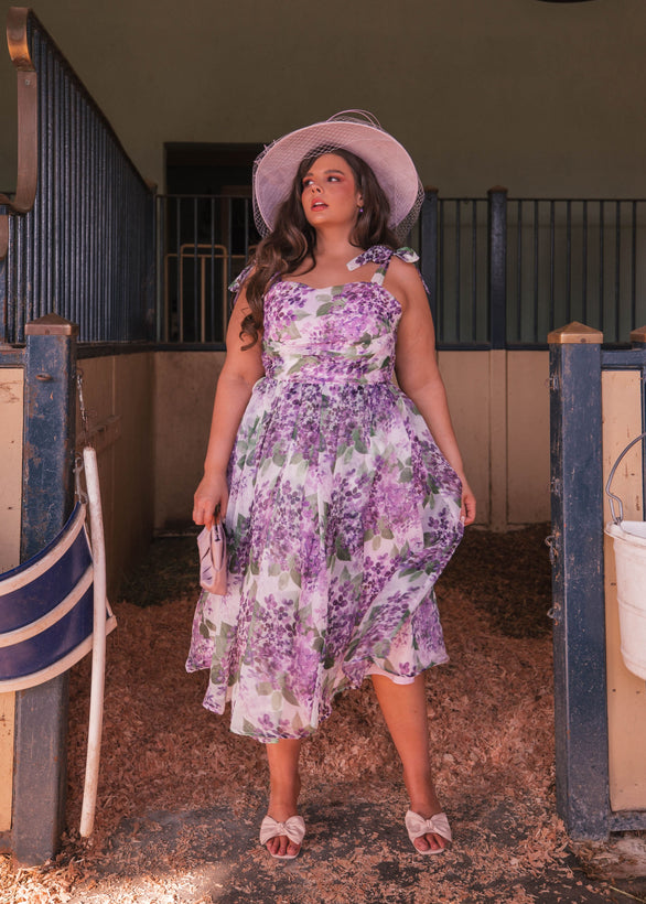 Nellie Dress - Grape Vine