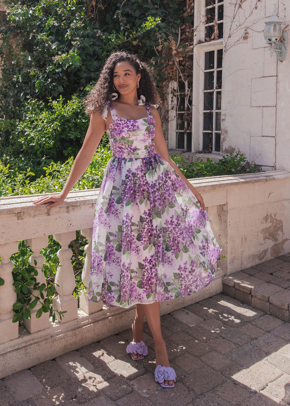 Nellie Dress - Grape Vine