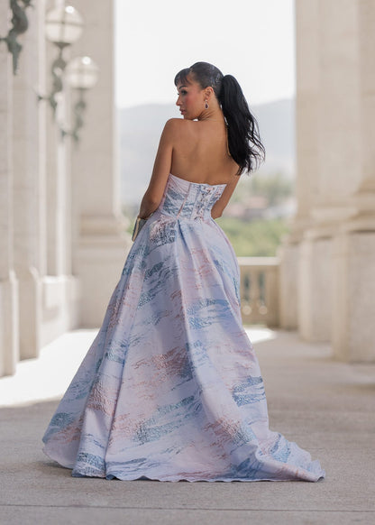 chic size inclusive model wearing JessaKae Nessa Dress