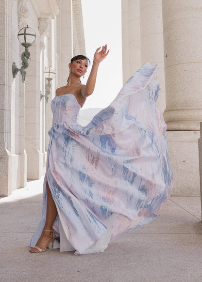 chic size inclusive model wearing JessaKae Nessa Dress