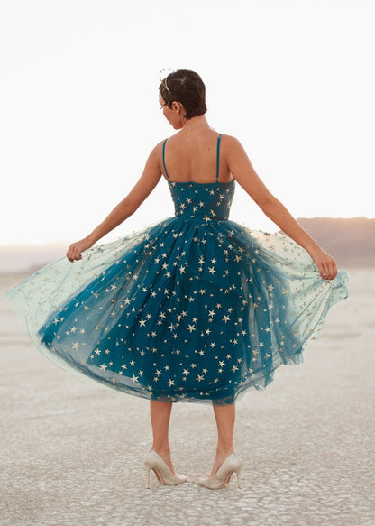 chic size inclusive model wearing JessaKae Night Sky Dress Dresses