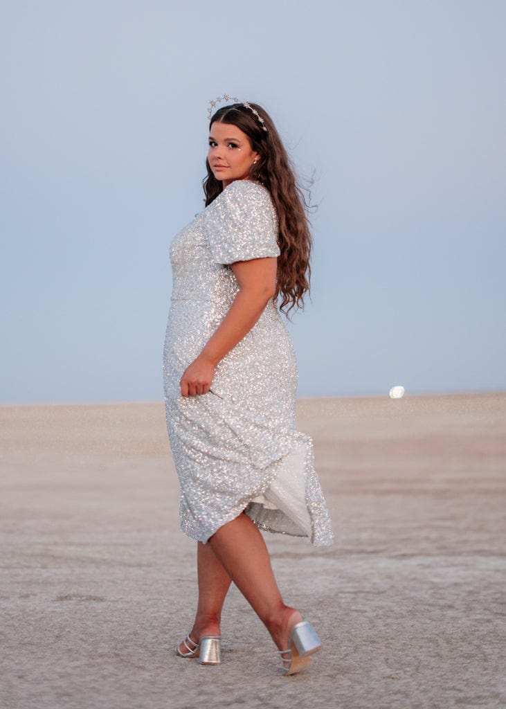 chic size inclusive model wearing JessaKae Nova Dress Dresses