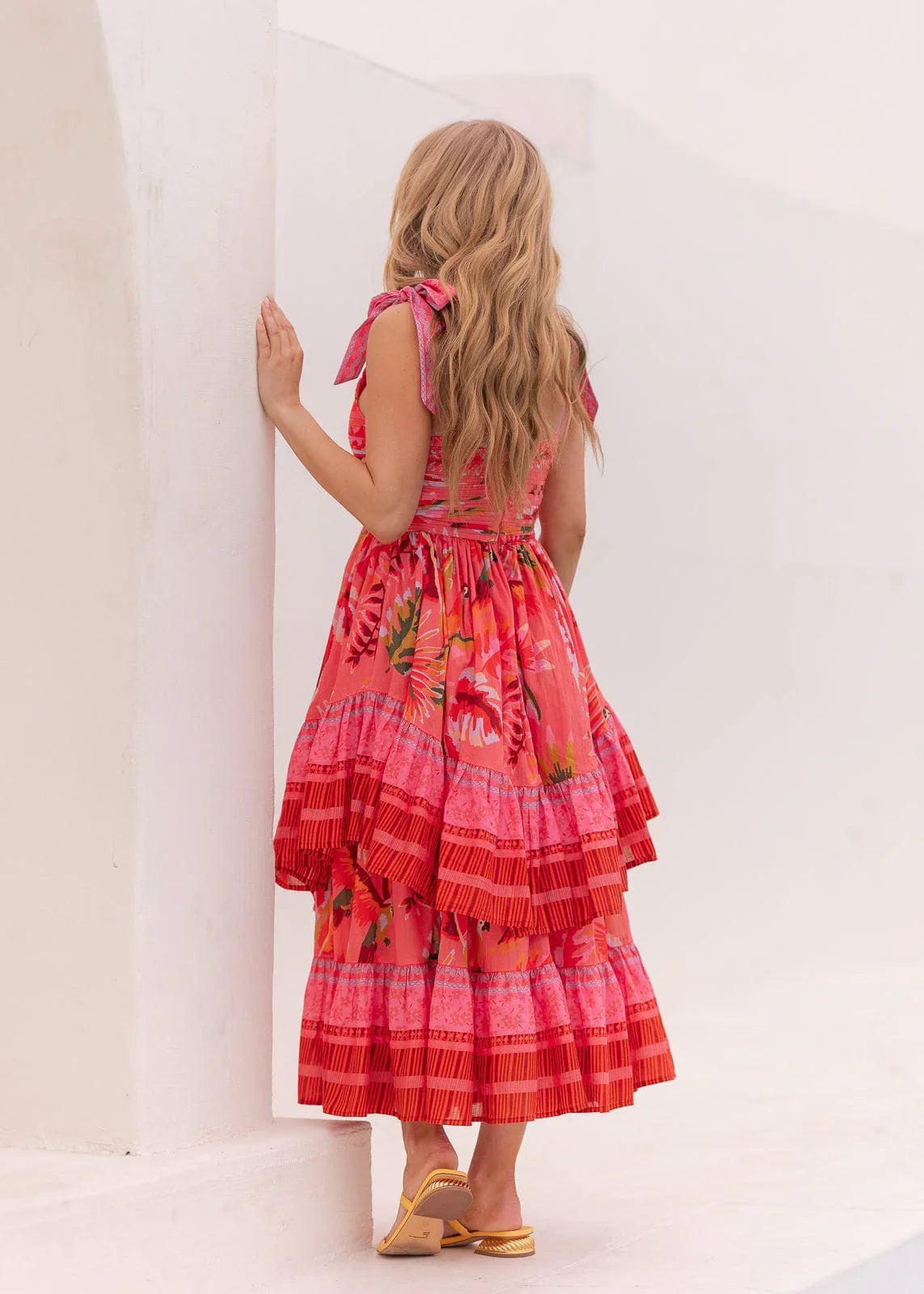 oasis pink dress Petal and Pup Women's Oasis Midi Dress