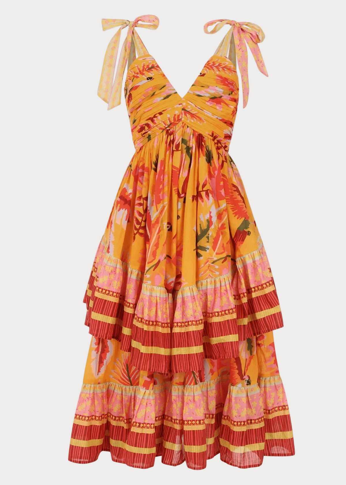 oasis orange floral dress Women's Tropical Oasis Midi Dress, Purple