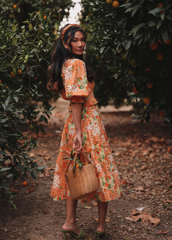 Orange Blossom Dress - Orange Patch