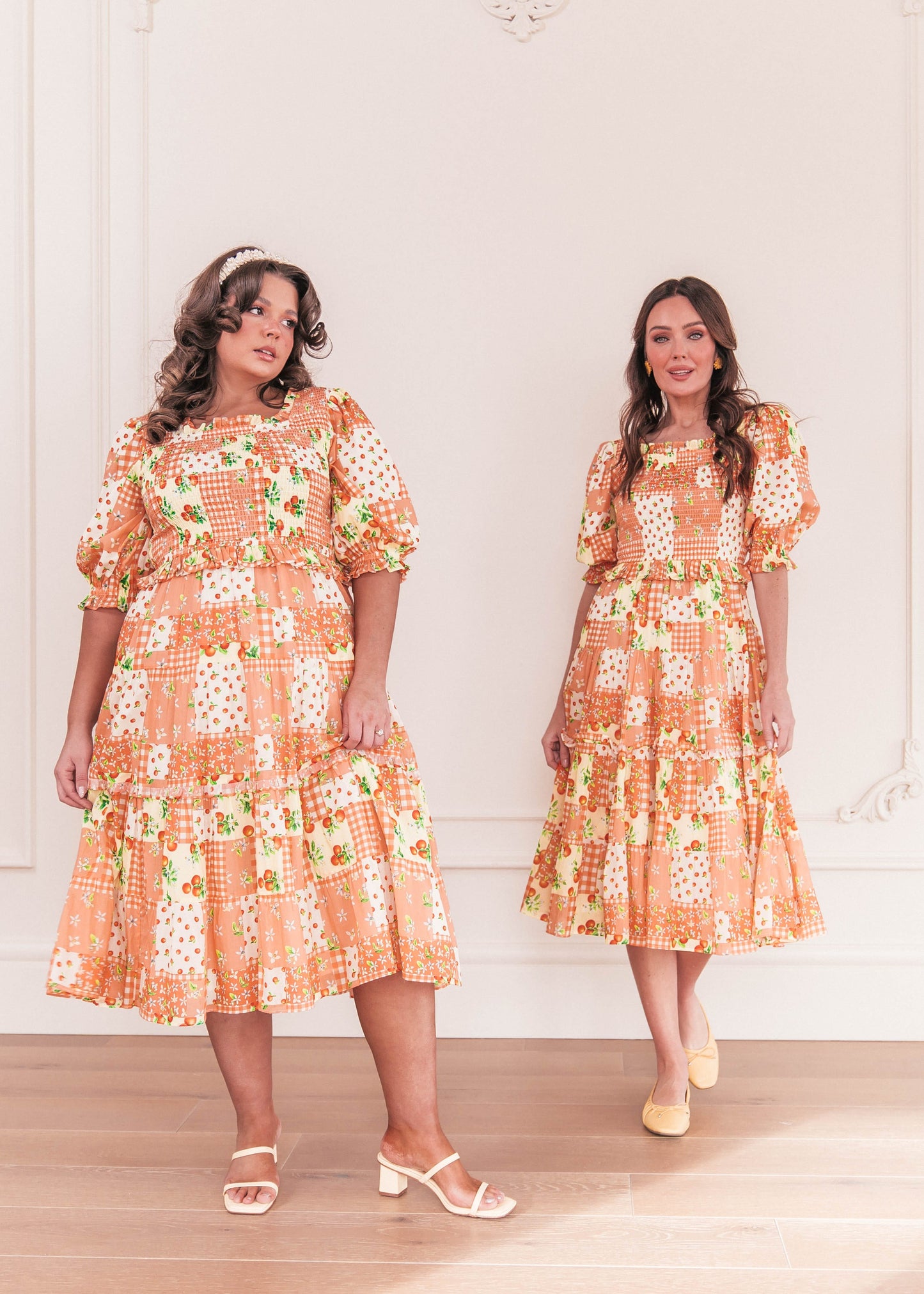 Orange Blossom Dress Dresses - JessaKae - Orange Blossom Dress - Orange Patch / XXS