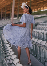 chic size inclusive model wearing JessaKae Paisley Dress Dresses