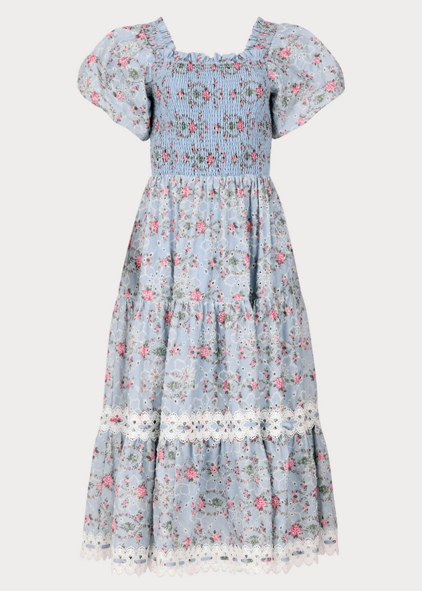 Penelope Dress Dresses - JessaKae - Penelope Dress - Blue China / XXS