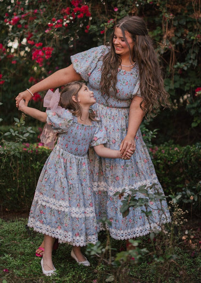 chic size inclusive model wearing JessaKae Penelope Girls Dress