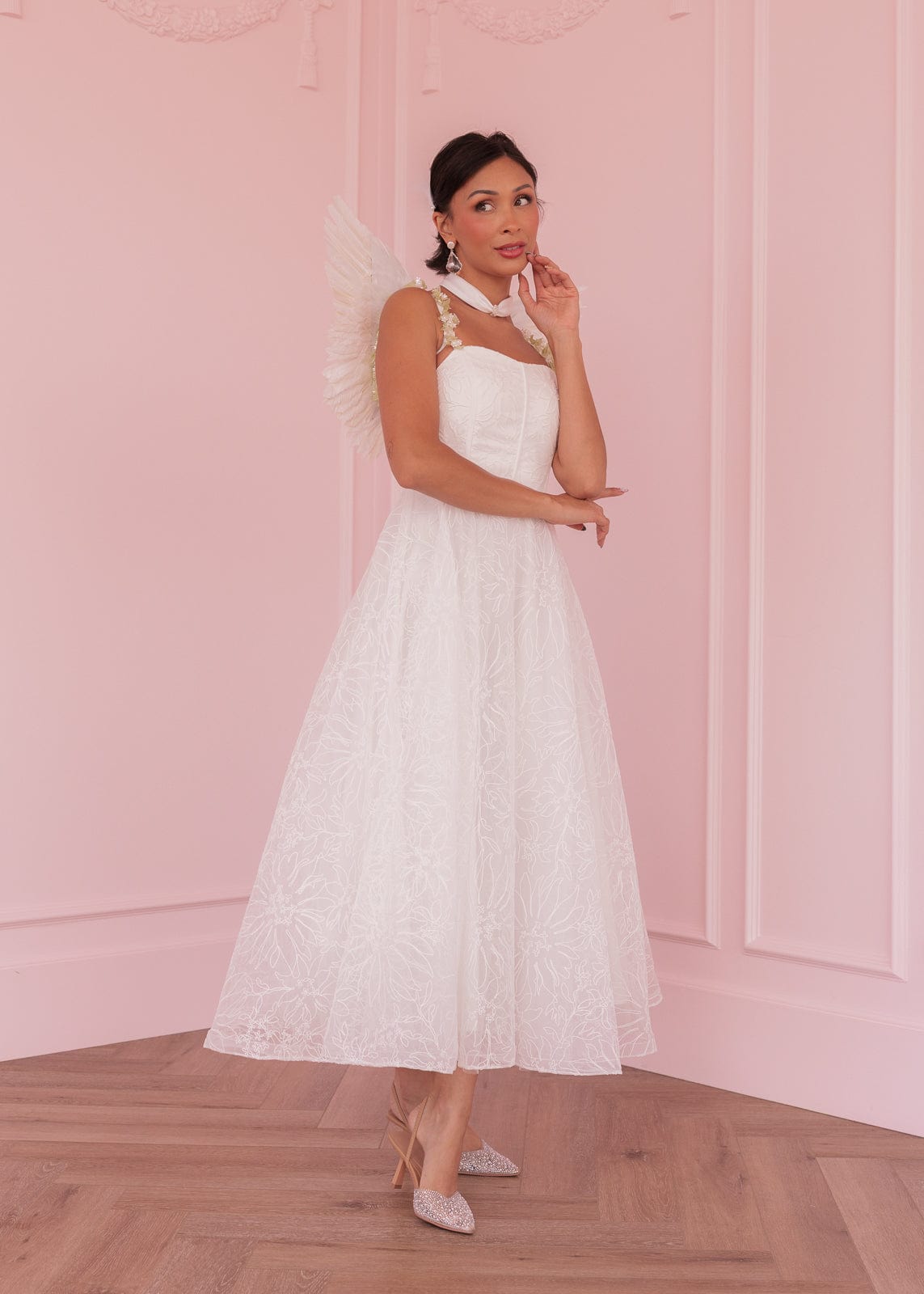 chic size inclusive model wearing JessaKae Phiona Dress Dresses