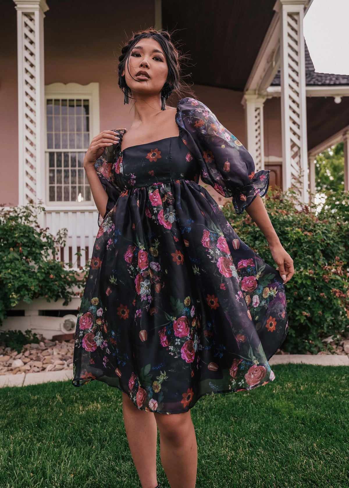 Polly Dress Black | Occasion Dress in Sizes XXS6X | JessaKae