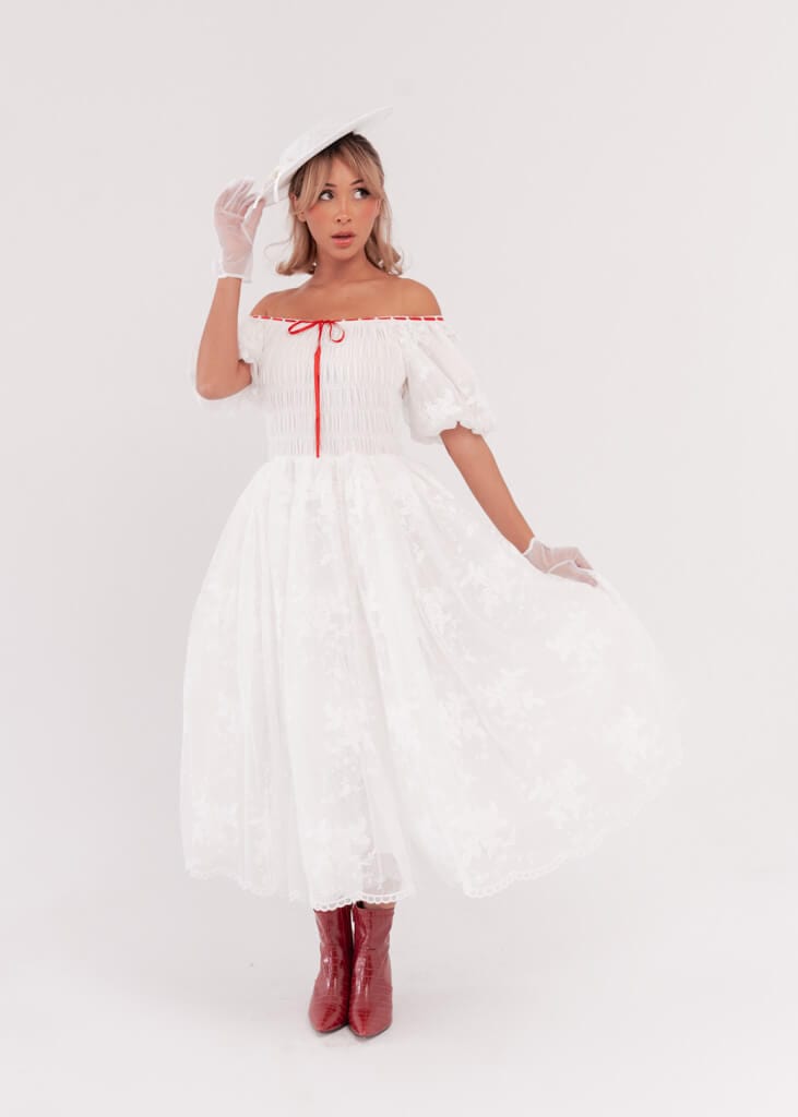 Poppins Dress Dresses - JessaKae - Poppins Dress_Poppins White / XXS