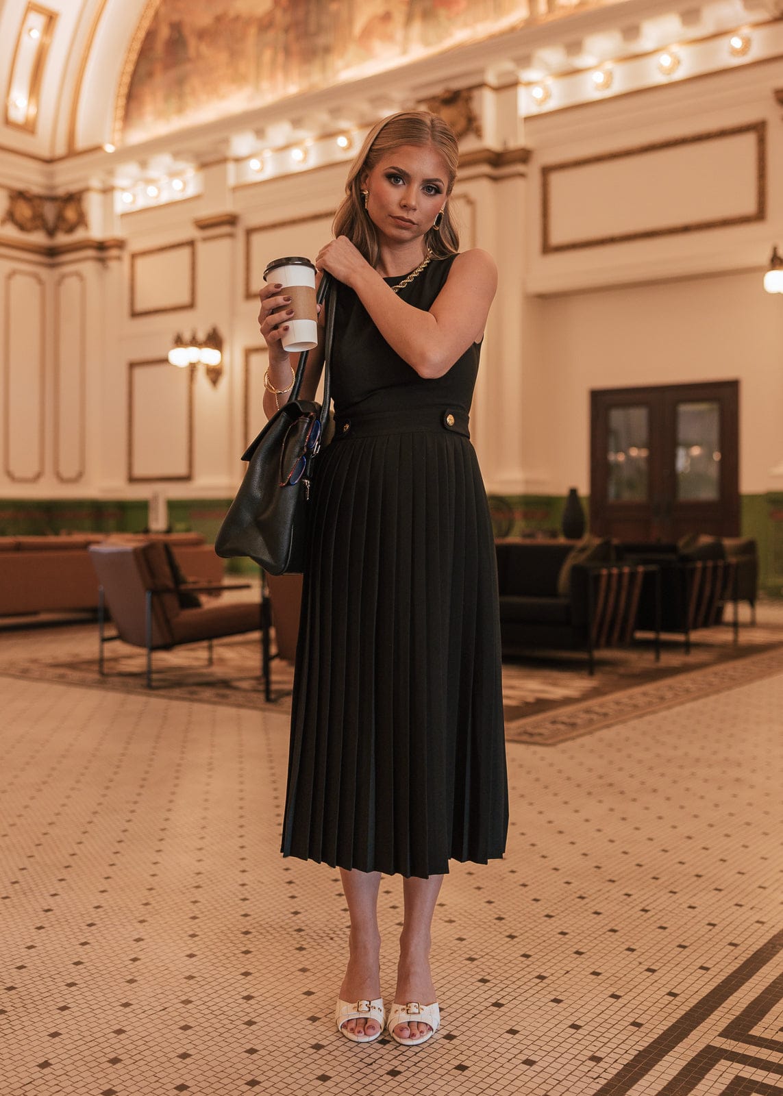 chic size inclusive model wearing JessaKae Presley Dress