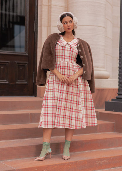 chic size inclusive model wearing JessaKae Pyper Dress