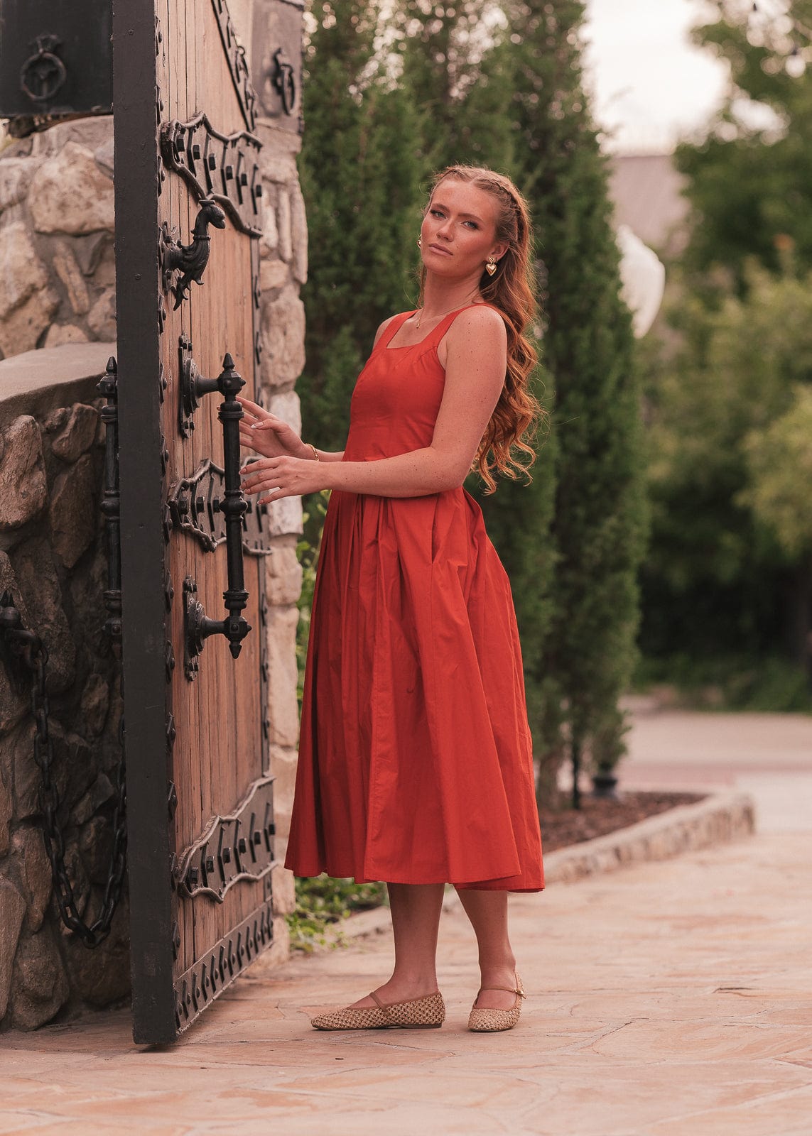 chic size inclusive model wearing JessaKae Quinn Dress