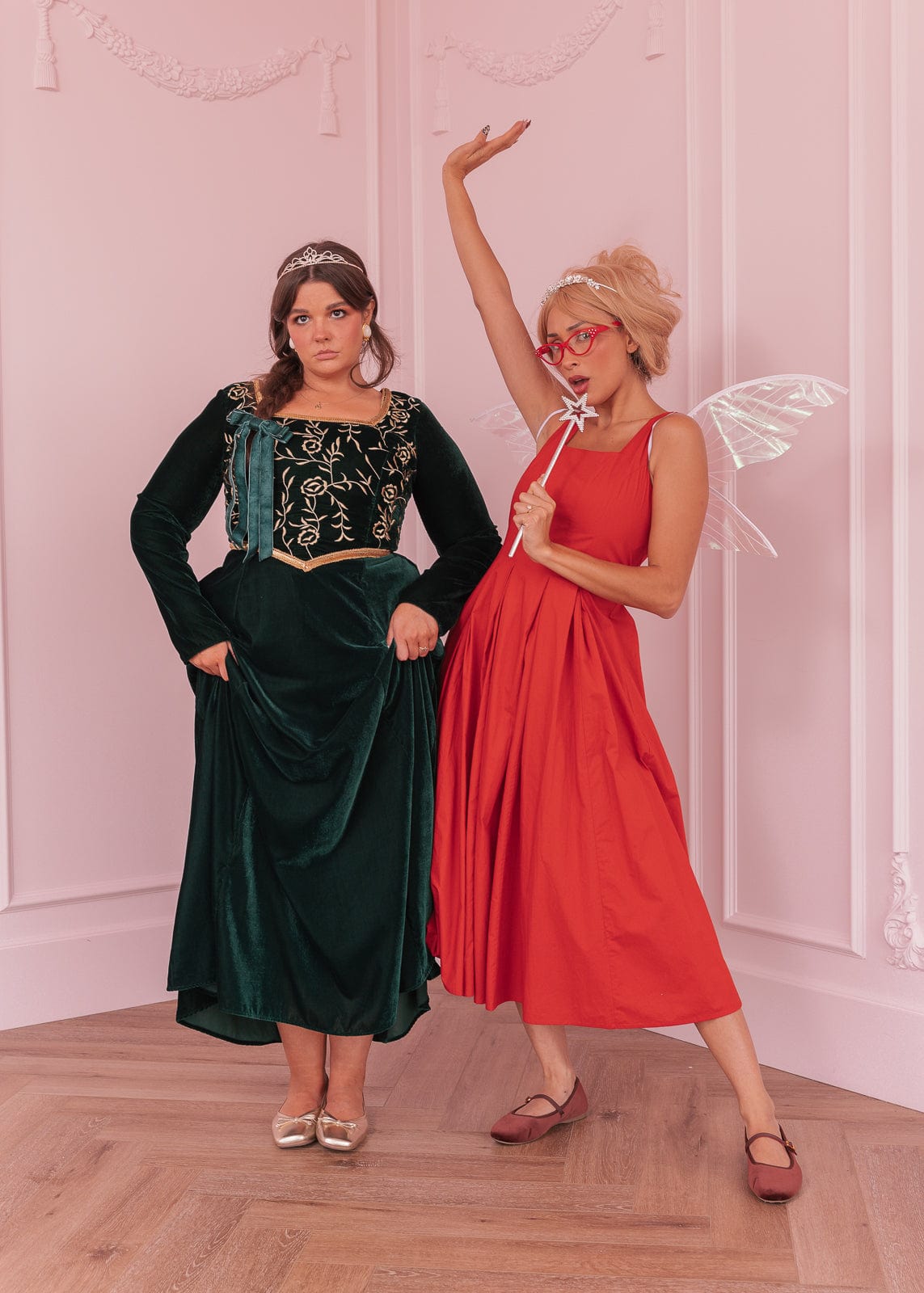 chic size inclusive model wearing JessaKae Quinn Dress